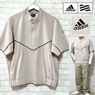 アディダス(adidas)のadidas GOLF アディダスゴルフ ハーフジップシャツ 半袖 ジャージ(ウエア)