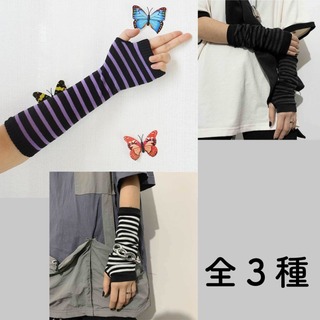 アームカバー 紫　原宿　病みかわ　コスプレ　y2k　パンク　ロック　モード　(手袋)