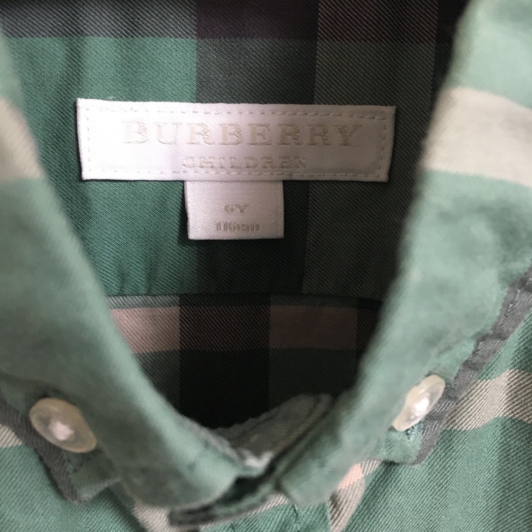 BURBERRY(バーバリー)のバーバリーシャツ　6Y キッズ/ベビー/マタニティのキッズ服男の子用(90cm~)(Tシャツ/カットソー)の商品写真