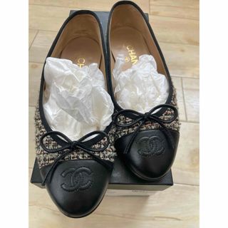 シャネル(CHANEL)のシャネル   バレリーナ  ツイード(バレエシューズ)