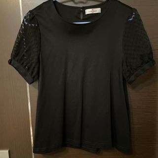 ギャラリービスコンティ(GALLERY VISCONTI)のギャラリービスコンティ  トップス　黒　綿100(Tシャツ/カットソー(半袖/袖なし))