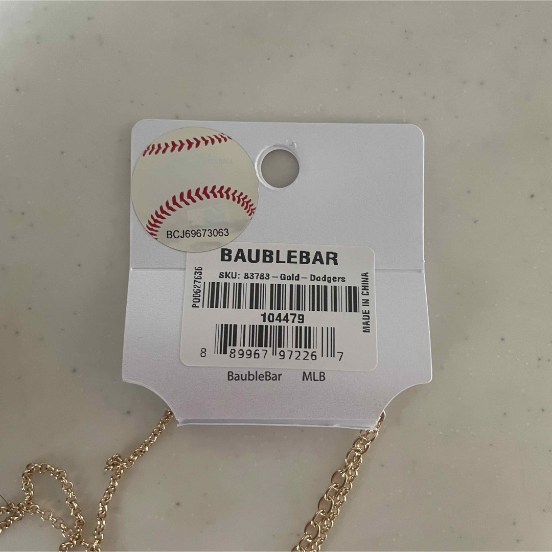 MLB(メジャーリーグベースボール)の現地購入⭐️LA Dodgers ロサンゼルスドジャース ネックレス ゴールド レディースのアクセサリー(ネックレス)の商品写真