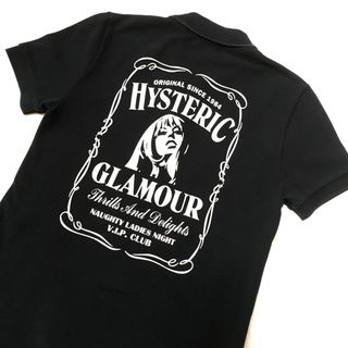 HYSTERIC GLAMOUR - ヒステリックグラマー☆ヒスガール　バッグロゴ　ポロシャツ　ブラック　S 美品