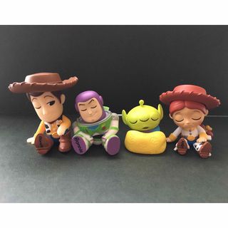 トイストーリー(トイ・ストーリー)のガチャ　ディズニーピクサー　トイストーリー肩ズンFig.4種コンプリートセット(キャラクターグッズ)