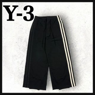 ワイスリー(Y-3)の9758【即完売モデル】Y-3☆ワンポイントロゴ ストライプ ワイドパンツ美品(その他)