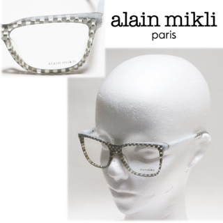 アランミクリ(alanmikli)の《アランミクリ》箱付新品 イタリア製 チェッカーフラッグ柄メガネフレーム(サングラス/メガネ)