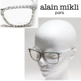 alanmikli - アランミクリ メガネ - 黒×白 チェック柄の通販 by alanmikli - アランミクリ メガネ - 黒×白 チェック柄の通販 by