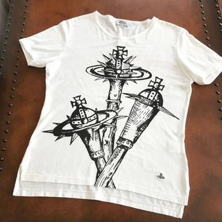 ヴィヴィアンウエストウッド(Vivienne Westwood)のヴィヴィアンウエストウッド　マン　オーブ　白　ホワイト　ブラック　半袖　Tシャツ(Tシャツ/カットソー(半袖/袖なし))