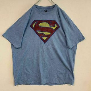 ムービーシャツSuperman半袖 プリントシャツ 2XLサイズ スーパーマン(Tシャツ/カットソー(半袖/袖なし))