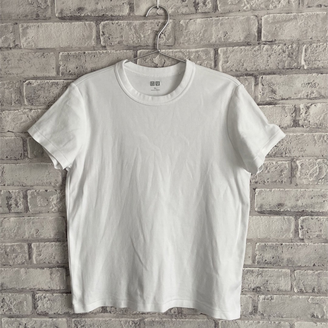 UNIQLO(ユニクロ)のXL  【ユニクロU】クルーネックTシャツ レディースのトップス(Tシャツ(半袖/袖なし))の商品写真