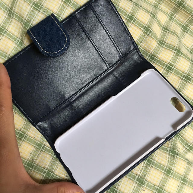 デニムiPhone6ケース スマホ/家電/カメラのスマホアクセサリー(モバイルケース/カバー)の商品写真