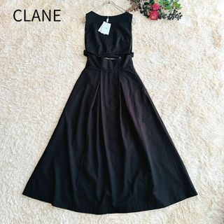 クラネ(CLANE)の新品タグ付き　CLANE クラネ 3WAY セパレート　ワンピース ベスト　黒(セット/コーデ)