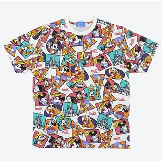 ディズニー(Disney)のディズニー メイクユアフェイバリット Tシャツ L 限定 紙袋柄(Tシャツ/カットソー(半袖/袖なし))