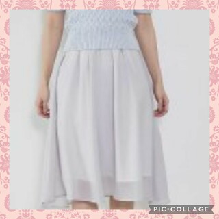 プロポーションボディドレッシング(PROPORTION BODY DRESSING)の❤プロポーションボディドレッシング フィッシュテールスカート ライトグレー M(ひざ丈スカート)