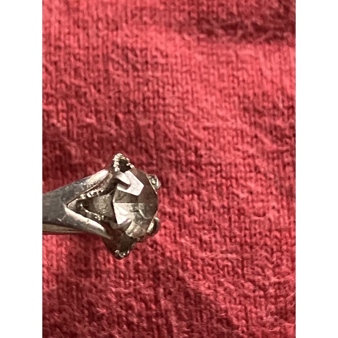 昭和　シルバーリング　イミテーション　ダイヤ レディースのアクセサリー(リング(指輪))の商品写真