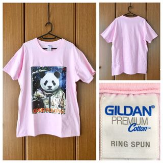 ヴィンテージ(VINTAGE)の特価 GILDAN ASTRONAUT OF PANDA 宇宙飛行士 Tシャツ(Tシャツ/カットソー(半袖/袖なし))