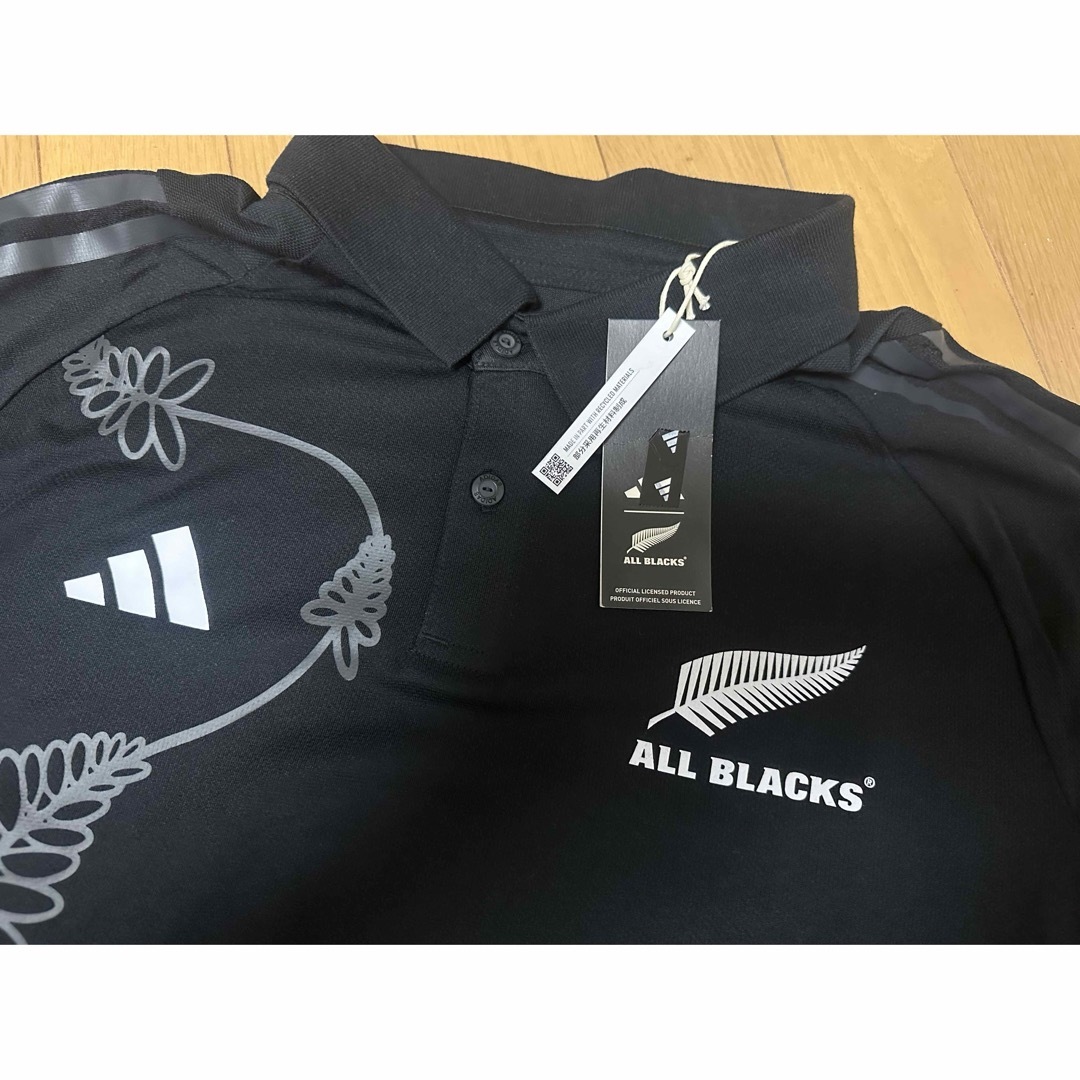 adidas(アディダス)の【新品未使用】adidas NZ代表ALL BLACKS ポロシャツ(4XL) メンズのトップス(ポロシャツ)の商品写真