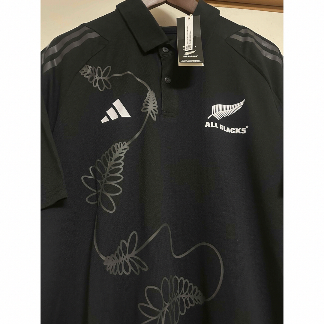 adidas(アディダス)の【新品未使用】adidas NZ代表ALL BLACKS ポロシャツ(4XL) メンズのトップス(ポロシャツ)の商品写真