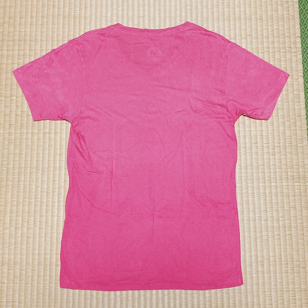M(エム)のエム　スター刺繍ピンクTシャツ　サイズM メンズのトップス(Tシャツ/カットソー(半袖/袖なし))の商品写真