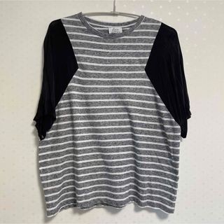 ZARA TRAFALUC 半袖　プルオーバー　Tシャツ　切り返し　ボーダー(Tシャツ(半袖/袖なし))