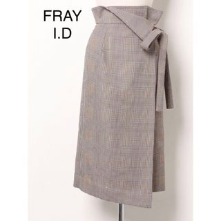 FRAY I.D - FRAY I.D グレンチェック柄ラップスカート