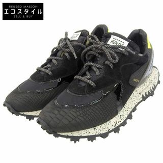 ランオブ 美品 RUN OF ランオブ BLACK MAMBA スニーカー シューズ メンズ ブラック 41 41(その他)