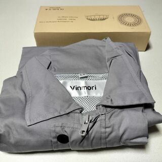 新品未使用 Vinmori 空調服 ライトグレー 3L〜4L(Tシャツ/カットソー(七分/長袖))