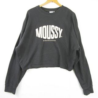 マウジー(moussy)のマウジー moussy スウェット トレーナー 長袖 コットン FREE(トレーナー/スウェット)