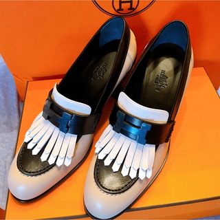 エルメス(Hermes)のhermes 未使用　モカシン　ロワイヤル　エリゼ　マルチカラー　パンプス(ローファー/革靴)