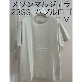 マルタンマルジェラ(Maison Martin Margiela)のメゾン マルジェラ カットソー Tシャツ ナンバー バブル ロゴ 白グレー 新品(Tシャツ/カットソー(半袖/袖なし))