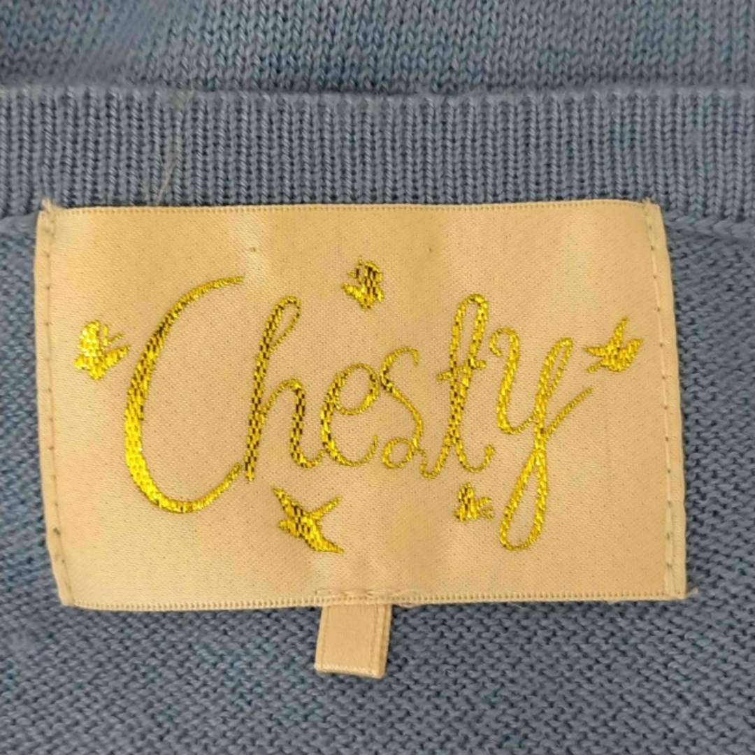 Chesty(チェスティ)のChesty(チェスティ) カーディガン ニット ビジュー 切替 F レディース レディースのトップス(カーディガン)の商品写真