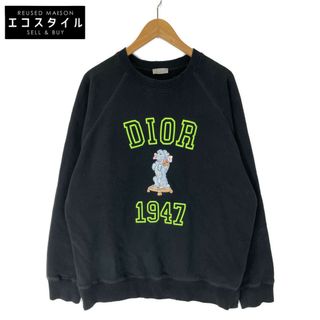 ディオール(Dior)のディオール 国内正規 24SS 483J634A0912 Bobby刺繍 コットンフリース リラックスフィット クルーネック スウェットシャツ L(スウェット)