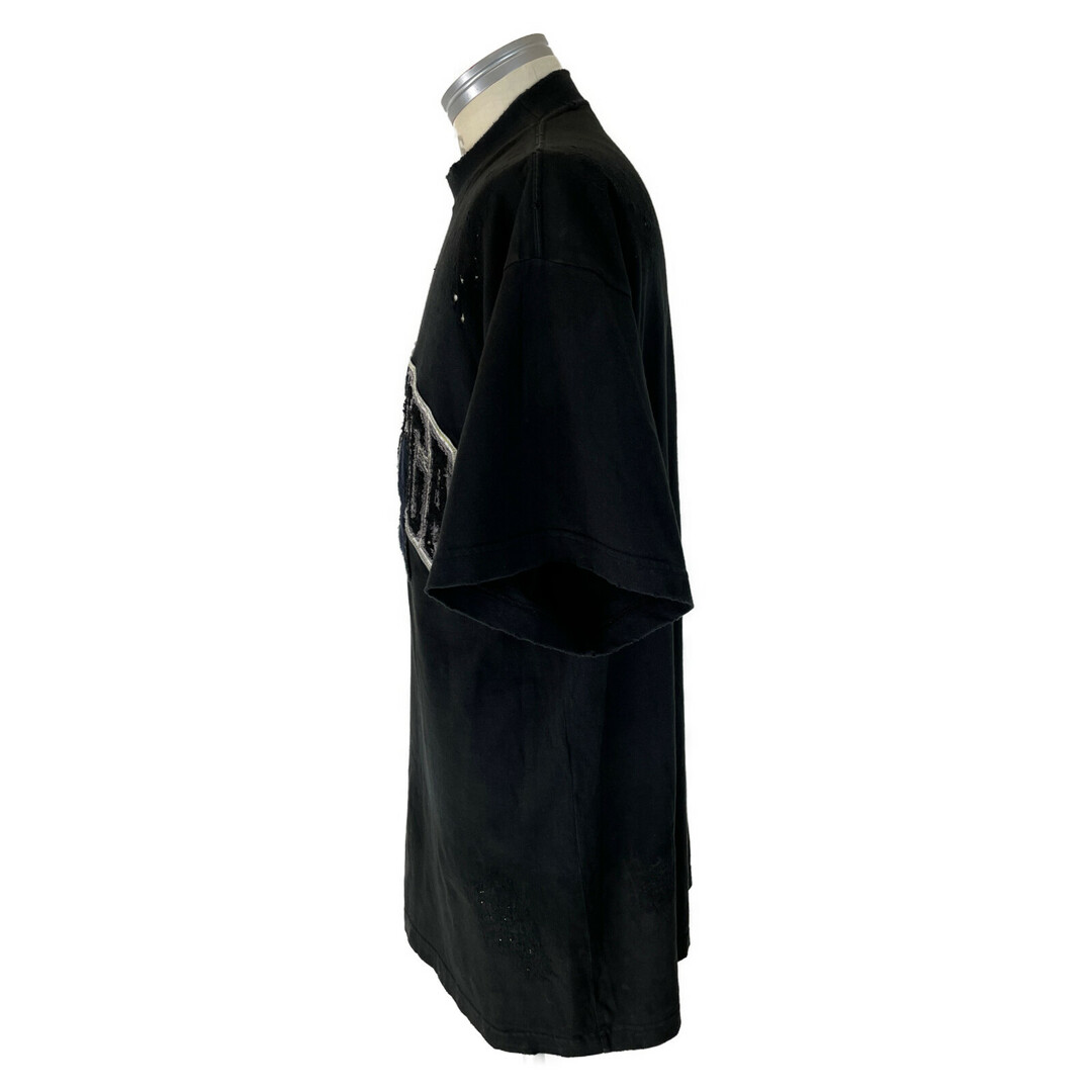 Balenciaga(バレンシアガ)のバレンシアガ 国内正規 23SS 739028 クラッシュダスト加工ワッペン Tシャツ ユニセックス 1 メンズのトップス(Tシャツ/カットソー(半袖/袖なし))の商品写真