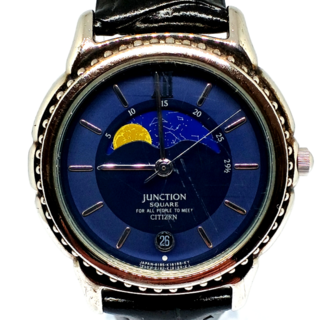 シチズン(CITIZEN)の90年代 CITIZEN JUNCTION ムーンフェイズ メンズ 腕時計✨(腕時計(アナログ))