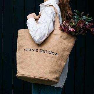 ディーンアンドデルーカ(DEAN & DELUCA)の【新品】DEAN & DELUCA⭐︎ジュートマーケットトートバッグLサイズ(トートバッグ)