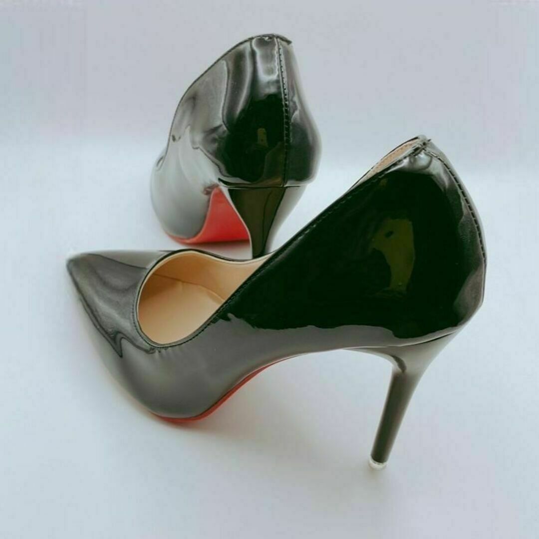 ブラック 24.0cm 10cmヒール ハイヒール シューズ レディースの靴/シューズ(ハイヒール/パンプス)の商品写真