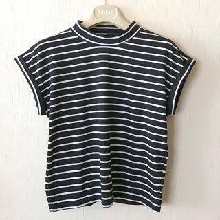 ジーユー(GU)のGU◆新品ハイネックボーダーT(Tシャツ(半袖/袖なし))