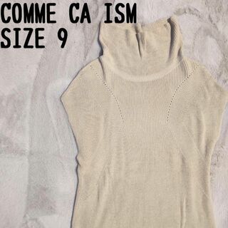 COMME CA ISM - 【美品】COMMECAISM コムサイズム　ノースリーブ　タートルネック　ニット