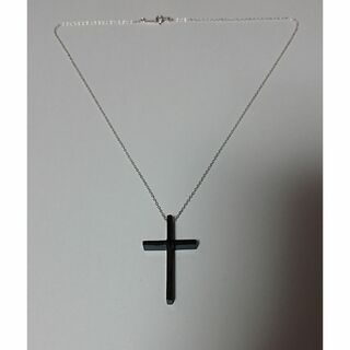 ネックレス ブラッククロス 十字架 925(ネックレス)