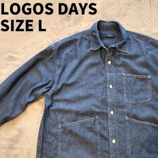 ロゴス(LOGOS)の【良品】LOGOS DAYS ロゴスデイズ　メンズ　Yシャツ　サイズL(シャツ)