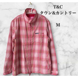 Town & Country - T&C SURF DESIGNS 　レディースM  チェックジャケット　ピンク系
