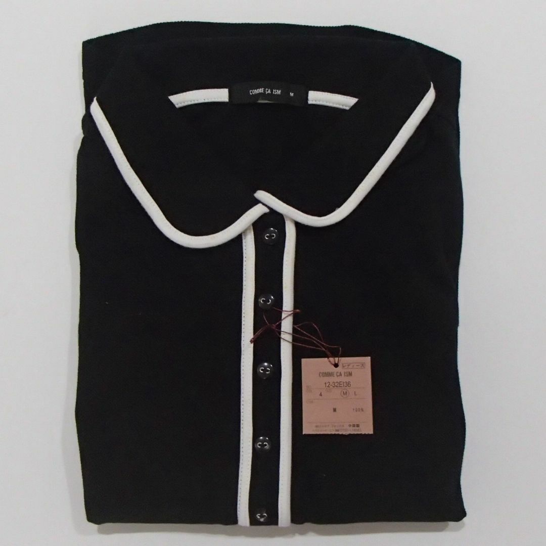 COMME CA ISM(コムサイズム)のポロシャツ　COMME CA ISM　サイズM　【1658】 レディースのトップス(Tシャツ(半袖/袖なし))の商品写真