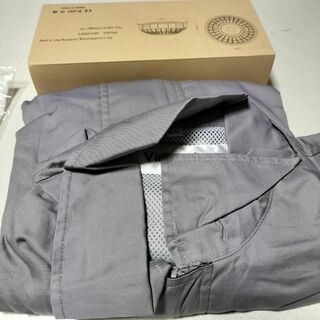 新品未使用 Vinmori 空調服 ライトグレー 3L〜4L　③(Tシャツ/カットソー(七分/長袖))