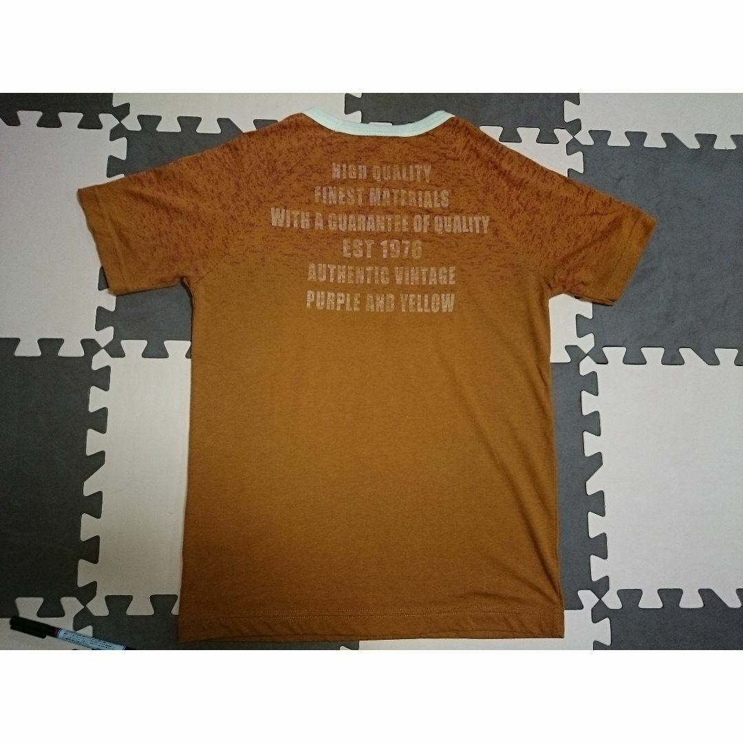 Purple&Yellow(パープルアンドイエロー)のパープルアンドイエロー 文字刺繍Tシャツ S 細身 I-26 メンズのトップス(Tシャツ/カットソー(半袖/袖なし))の商品写真