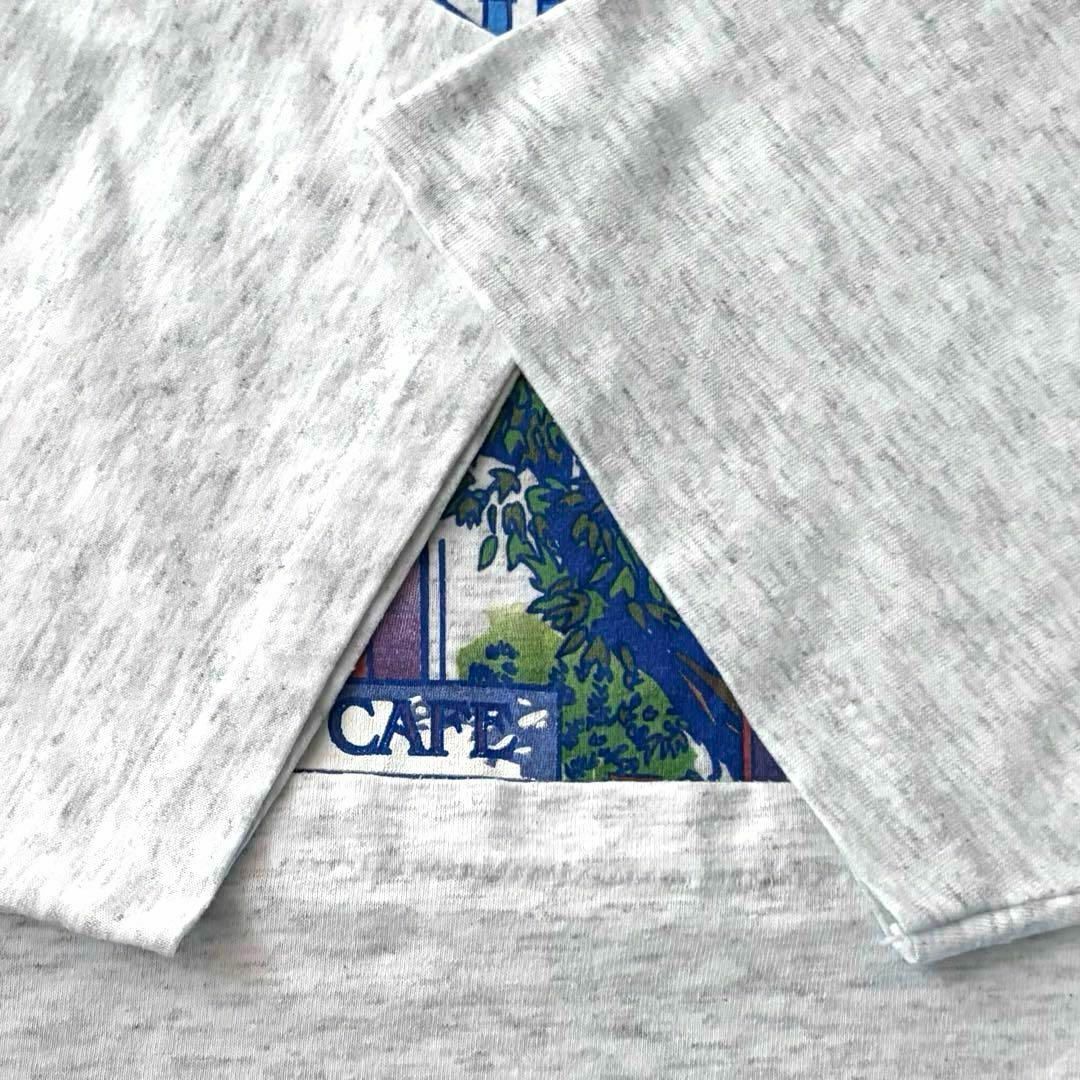 VINTAGE(ヴィンテージ)の90sメキシコ製古着　ヴィンテージ　Tシャツ　ワシントンの街並み　アート　霜降り メンズのトップス(Tシャツ/カットソー(半袖/袖なし))の商品写真