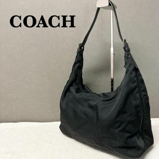 コーチ(COACH)の美品✨COACH コーチセミショルダーバッグトートバッグブラック黒(ショルダーバッグ)