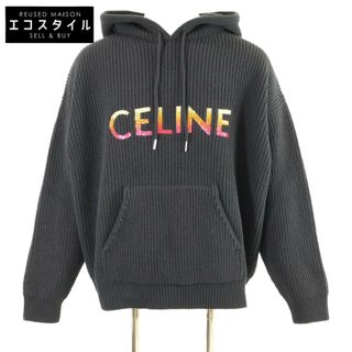 セリーヌ(celine)のセリーヌ 【新品/国内正規/22年製】2A10X66Q スパンコール グラデーションロゴ ニットパーカー/ XS(ニット/セーター)