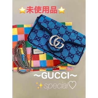 Gucci - 【未使用】GUCCI グッチ GGマーモント ショルダーバッグ ★レア