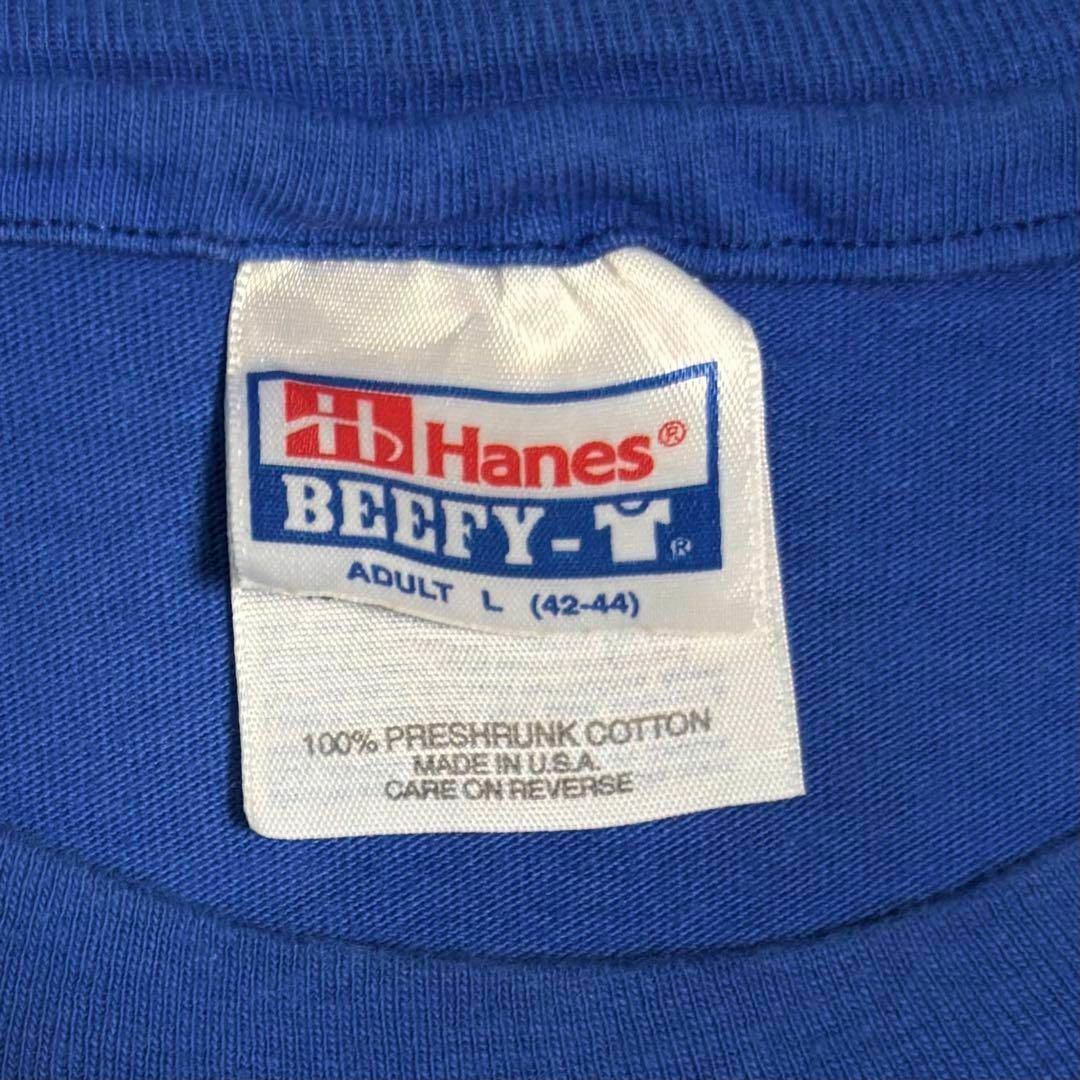 Hanes(ヘインズ)の90sUSA製古着　ヴィンテージ　ヘインズ　Tシャツ　ボックスロゴ　ニューヨーク メンズのトップス(Tシャツ/カットソー(半袖/袖なし))の商品写真