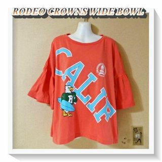 RODEO CROWNS WIDE BOWL - ロデオクラウンズワイドボウル♡イーグルプリントフリル袖Tシャツ